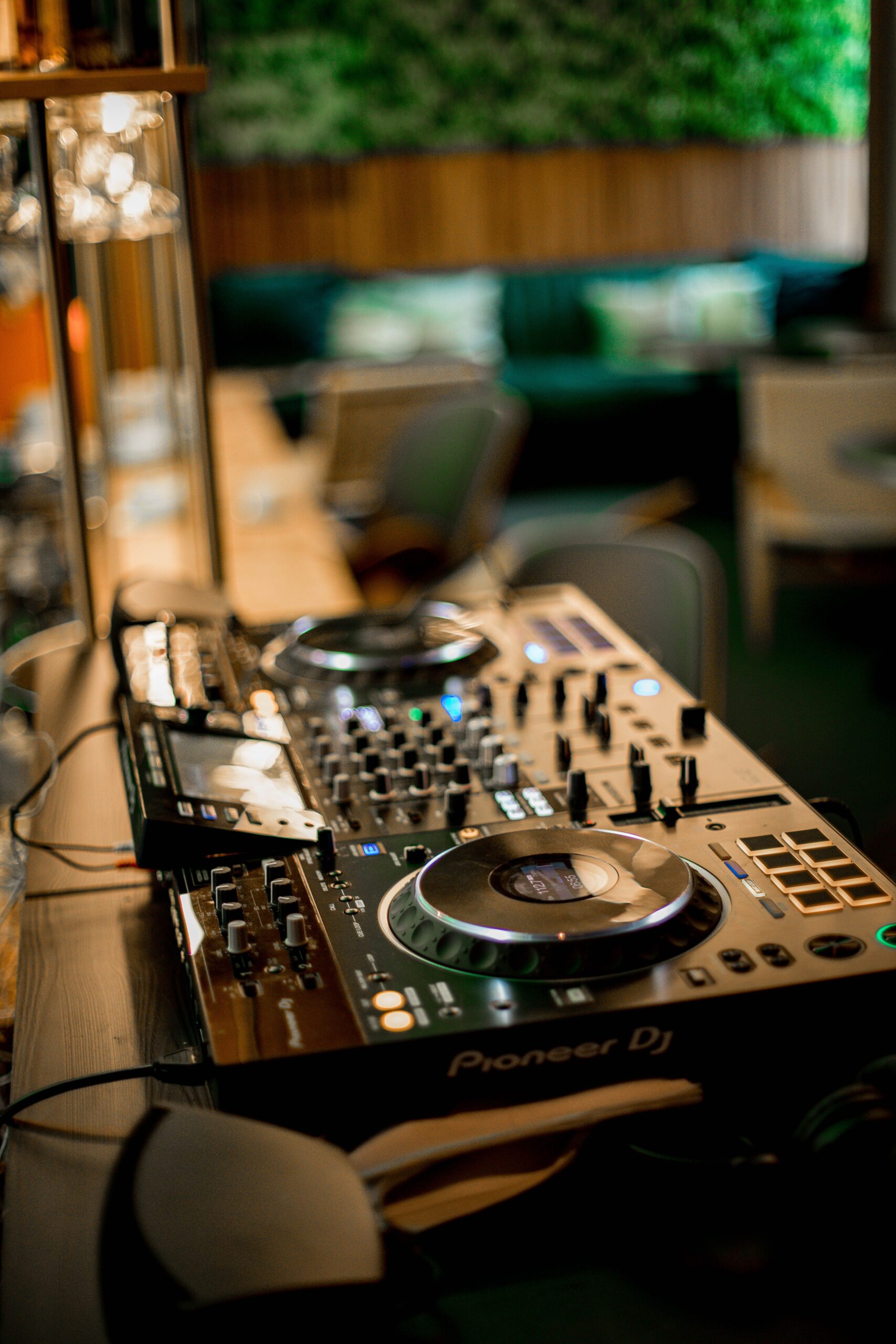 Professional DJ controller ready for a private celebration.